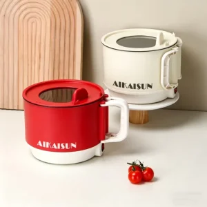 Foldable Electric Cooking Pot Portable Single Person Small Hot Pot Household All in One Appliance for Dormitory Ramen Cooker