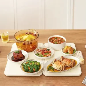 Foldable Electric Food Warming Tray Fast Heating Adjustable Temperature Household Use Hot Plates Bottle Warmer for Food Warmers