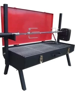 Foldable Mini Spit Roaster With 3V Battery Motor for Outdoor Picnic