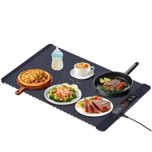 Foldable Portable Coil Heating Food Warmer Space Saving Electric Serving Tray for Outdoor Use