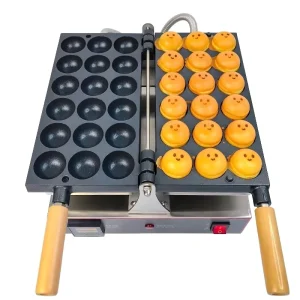 Food Baking Small Hamburger Waffle Maker Machine Non Stick Takoyaki Egg Bubble Waffle Machine