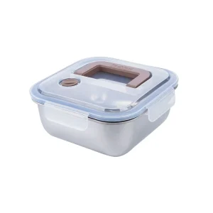 Food Grade 304 Stainless Steel 1800ml Food Container Bento Box Lunch Box for Kids and Adults