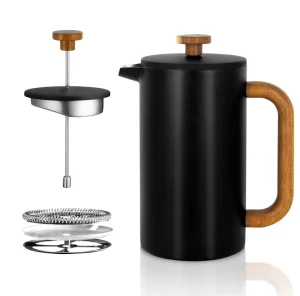Food Grade 304 Stainless Steel French Press Coffee Maker with Food Grade Filter