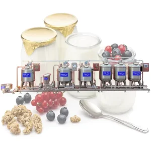 Food Grade Full Automatic Yogurt Maker Machine Mini Plant Yogurt Production Line