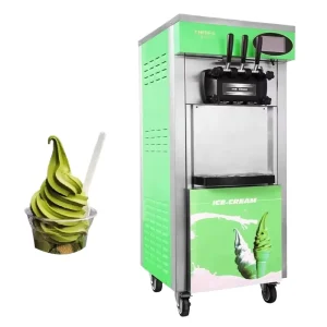 Food Grade LFGB Stainless Steel Commercial Soft Ice Cream Blizzard Maker Full Automatic Operation for Dessert Store School