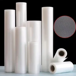 Food Grade Material Vacuum Food Sealer Roll Plastic Vacuum Seal Bags Roll Good for Food Preservation Vacuum Seal Roll