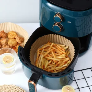 Food Grade Natural Parchment Paper Air Fryer Disposable Oilproof Non Stick Eco Friendly High Temperature Resistant Liner