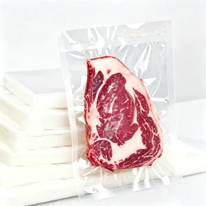 Food Grade Nylon Vacuum Sealer Bags Clear Transparent Plastic Pouches for Meat Seafood Preservation