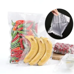 Food Grade Smell Proof Vacuum Storage Bags Preservation Heat Seal Three Side Seal Bag for Industrial Use