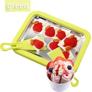 Food Grade Stainless Steel Instant Ice Cream Maker Rolled Soft Serve for Frozen Yogurt Premium Ice Cream Tools