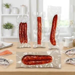 Food Grade Vacuum Seal Bags Packaging Printed Clear Plastic Vacuum Bag Food Vacuum Sealer Bags