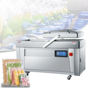 Food Grade Wireless Welding Removable Sealing Bar Easy to Clean Commercial Food Vacuum Sealer Meat Vacuum Machine Double Chamber