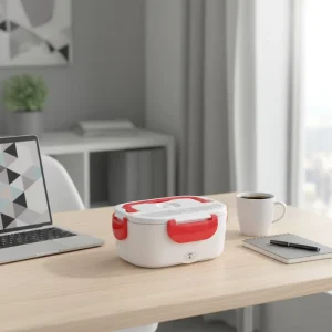 Food Heated Lunch Box Electric Round Rechargeable Factory Compartments Bpa Free Electric Lunch Box