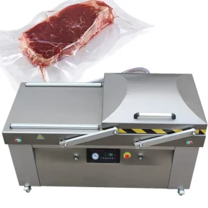 Food Industrial Double Chamber Vacuum Packing Machine Embasadora Al Vacio 700mm 800mm 900mm 1000mm Seal Packaging