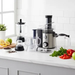 Food Processor Blender Multi Mixer Grinder Electric Stainless Steel Plastic High Power 700W Slicing Shredding Household