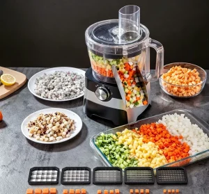 Food Processor with Many Functions Accessories 10 in 1 1000W