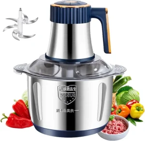 Food Processors Electric Meat Grinder 5-Speed Small Meat Grinder & Food Chopper Electric Vegetable Chopper