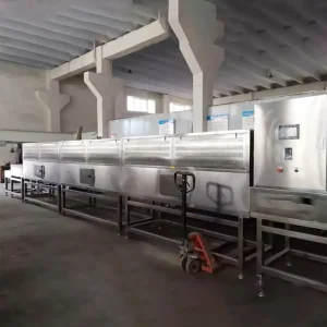 Food Spice Industrial Continuous Drying Machine Tunnel Dehydrator Microwave Belt Dryer Sterilization Equipment
