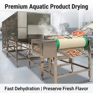 Food Spice Industrial Continuous Drying Machine Tunnel Dehydrator Microwave Belt Dryer Sterilization Equipment