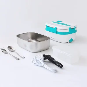Food Warmer Cooker Portable Electric Lunch Box 12V 24V 110V Heated Lunch Box for Car Truck Office