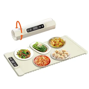 Food Warming Mat 62*38cm Big Size Electric Warming Tray Silicone Foldable Warmer Plate with UL Certificate