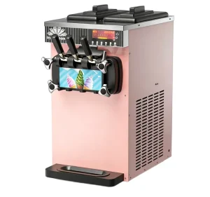 Food grade 304 Stainless Steel Energy saving 3 Flavor Domestic Ice Cream Machine