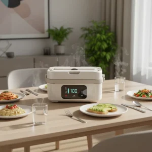 Food grade Materials 30000mAh 167 to 212°F Adjustment 60W Fast 1.35L Capacity Usb c Food Heater Smart Lunch Box