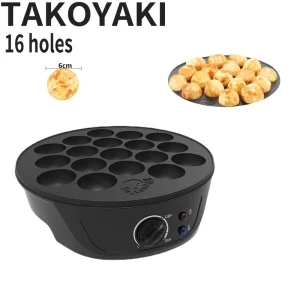 For Best Selling Household Electric Takoyaki & Meatball Maker with Shrimp Ball & Egg Waffle Functions 750W US Standard