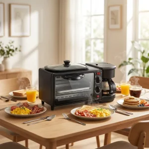 For Sokany 3 in 1 Breakfast Maker Microonde Four 3 in 1 Coffee Maker for Household Use with US Plug