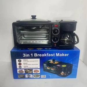 Foreign Trade Breakfast Machine Multifunctional Electric 3 in 1 Breakfast Maker Coffee Maker Sandwich Maker