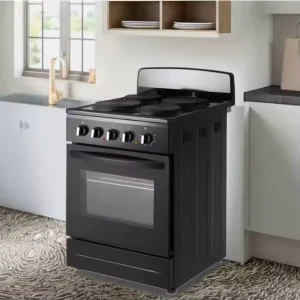 Freestanding 4 burner Electric Stove Cooker with Smart Oven and Grill for Household and Hotel Kitchen Appliances Use
