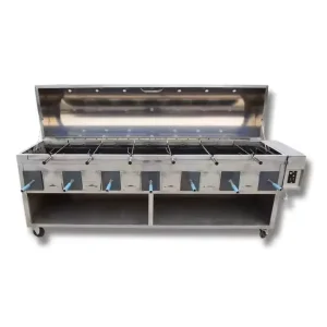 Freestanding Stainless Steel Tumble Charcoal Grills Rolling Grill Baskets Oven Roaster Rotisserie