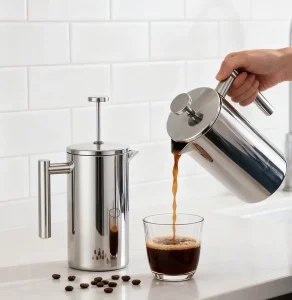 French Press Coffee Maker Double Wall Stainless Steel French Coffee Press