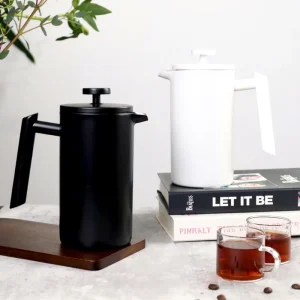 French Press Insulated Coffee Press Stainless Steel French Press Coffee Maker with Easy Grip Handle