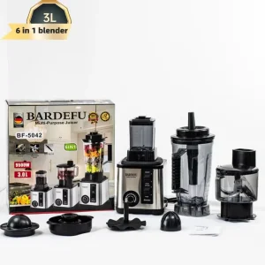 Fresh Fruit Juice Smoothie Blender Kitchen Heavy Duty 6 in 1 9500w Commercial Electric Mixer Blender Machine
