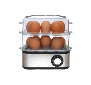 Fried Eggs Electric Egg Boiler Automatic Shutdown Adjustable Timer Stainless Steel Egg Steamer