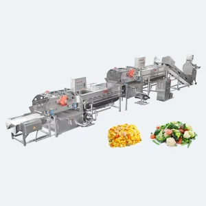 Frozen Vegetables Tunnel Freezer Fruit and Vegetable Processing Machine Lettuce Washing Line