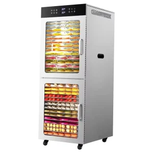 Fruit & Vegetable Dryer Commercial Standing 32 Layers 2 Independent Space Mango Fruit Dryer Cassava Plantain Dehydrator Machine