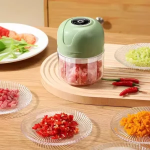 Fruit Vegetable Tools Mini USB Rechargeable Electric Metal Chopper for Garlic Meat Chili Grinding Pressing