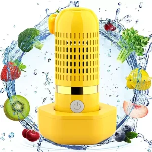 Fruit Vegetable Washer Home Portable Disinfection Sterilization Cleaner Cordless Capsule Pesticide Removal with Charging Base