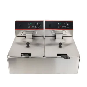 Fryers Deep Commercial 2 Tanks Freidora Electrica Stainless Steel Deep Fryer Electric