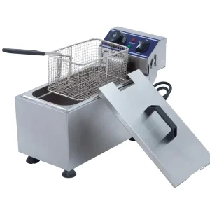 Fryers Stainless Steel 2000W Electric Fryer Commercial Electric Deep