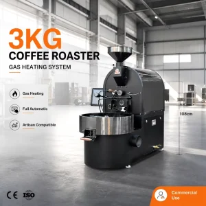 Full Auto 3kg Coffee Roaster Machine Smart PLC Control Professional Specialty Coffee Bean Roasting Equipment