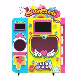 Full Automatic Cotton Candy Machine Sugar Cotton Candy Vending Machine Marshmallow Cotton Candy Maker Machine