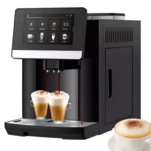 Full Automatic Electric Espresso Cappuccino Coffee Machine 20 Drinks 7″ Touch Screen 19Bar Pump for Hotel French