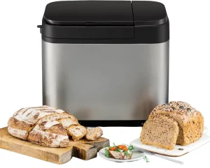 Fully Automatic Bread Maker Horizontal Design Raisin Nut Spreader Yeast Dispenser 31 Programs Two Temp