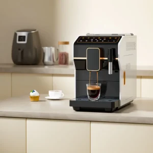 Fully Automatic Coffee Machine for Cappuccino, Latte, and Espresso, Suitable for Business Use