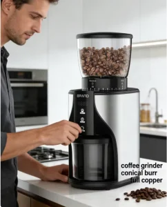 Fully Automatic Coffees Grinder Bur Stovetop Coffee and Grinder Coffee Grinder Electric for House