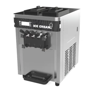 Fully Automatic Commercial Ice Cream Maker Milk Stainless Steel Touch Screen 2500W Small Sundae Cone Soft Ice Cream