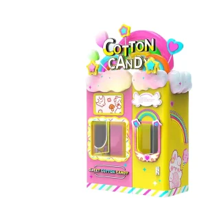 Fully Automatic Cotton Candy Machine with Coin Pusher Red Rabbit Intelligent Automatic Confectionary Maker